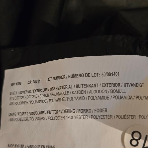 Woolrich John Rich & Bros. Black Ramar Cloth Hooded Raincoat Chore Coat, Size L - Picture 12 of 13